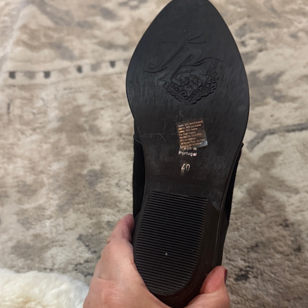 Free People Black Ankle Boots - Picture 3 of 6
